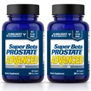 SUPER BETA PROSTATE Advanced  Prostata Supplement Supplement for Men's Health with Beta Sitosterol, not Saw Palmetto. (120 Caplete, 2 Pack)