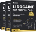 Sumifun 4% Lidocaină Durere de relief patch-uri - 54 Petice conte pentru spate, umăr, musculare, articulatii, Genunchi durere de ajutor - Produse de ajutor spate jos - durere patch-uri Putere maximă Lidocaină