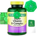 Super Vitamina B-complex comprimate 250 + primăvară Super Vitamina B-complex comprimate alimentare Suplimentar Bundle Exclusiv mai bine ghid Ligth &Spring