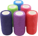 Ever ready First Help Self Aderent Bandaje Coezive 4" x 5 Yards - 18 Count, Rainbow Colors
