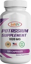 HealthLife Potasiu Supliment, 1020 mg,60 Serviri, 120 capace, Bicarbonat de potasiu
