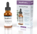 NASALFRESH MD - Eucalipt Ulei esential - Irigare nazala - Relief de congestie - Aditiv de spalare nazala - Ulei esential de grad inalt - Curatati si moisturiaza Pasajele nazale - 1 oz