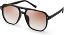 FEIZEDY Retro Square Aviator ochelari de soare Femei 70s Vintage Trendy din plastic cadru ochelari de soare B2835