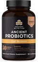 Probiotice nutritive antice, Restaurare Gut 90ct cu ghimbir și schinduf, Suporturi Funcții digestive, Reduce Diaree, Constipație, Gaz și Bloating, Superfoods Blend, 50 miliarde CFU*/Serving