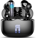 Căşti fără fir, Bluetooth 5.3 Căști în ureche cu 4 ENC Zgomot Anulare Mic, HiFi Stereo Deep Bass Căști fără fir 40H Playtime, în-Ear Earbud Bluetooth Dual LED Display IP7 impermeabil, USB-C
