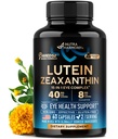 Vitamine ochi - Lutein și Suplimente Zeaxanthin - AREDS2 Supliment bazat pentru Seniori & Adulți - Eye Health & Vision Support - Saffron, Zinc, Vitamine, Cupru, Super Verzi - Made in USA, 60 Capsule