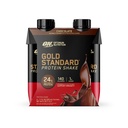 Optimum Nutritie aur Standard Proteina Shake, 24g Proteina, gata de a bea proteine Shake, Gluten gratuit, Vitamina C pentru suport imunitar, Ciocolata, 11 Fl Oz, Pachet de 4 (Packing May Vary)