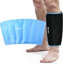 REVIX XL Shin Ice Pack Reutilizabil Gel Cold Pack pentru Calf și Elbow Discomfort Relief, Picior Rece Terapie Compresie Maneca Refreezable, 360° Acoperire completă