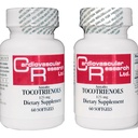 Cercetare cardiovasculară 120 Softgels 125 mg Vitamina E Annatto Tocotrienols Pure DeltaGOLD, 90% Delta și 10% Gamma, 2 Flacoane 60 Geluri Soft Fiecare (ANNATOC)