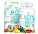Extract de ceai verde cu semințe de struguri, muls de lapte - Antioxidant și supliment imunitar, puternic extract de plante Blend - Suport de îngrijire a pielii, Gluten gratuit, non-GMO - 90 capsule Vegan
