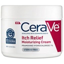 CeraVe crema de hidratare pentru ajutarea pielii uscate, 12 Ounce, Fragrance Free Cream cu pramoxine pentru relief mâncărime