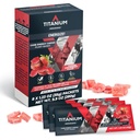 Gume de energie TITANIUM pentru rularea, ciclism - plante-based de energie de rezistenta naturala gume pentru a re combustibil - Suplimente energetice - Preworkout Snack Bloks - mai rapid decât geluri de energie - No Cafeina - 8 Conte