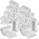 MEDca Bandage Rolls - 24 Pack, 2-inch, 4.1 Yards per roll, Bandaj de țigări de grad medical pentru dressing și Kit de prim ajutor