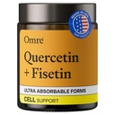 OMRE Quercetin și Fisetin Suplimente - Third-Party Testat Suplimente Senolitice pentru Suport Îmbătrânire - 500mg Querbetin Fitosome și 100mg Fisetin - forme foarte biodisponibile