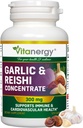 Usturoi si capsule Reishi - Cardiovascular Health & Imunity Support - Potent Whole Bulbs Extract, fără gust - 120 Vegan Caps