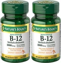 Naturas Bounty Methylcobalamin B12 Microlozenge Tablets, 1000 mcg, 120 Count), 60 Count (Pachet de 2)
