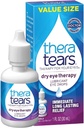 TheraTears Dry Eye Terapie Lubricant Picături Ochi Twin Pack, (2 x 30ml Flacoane) + 1,0 Fl Oz Flacon