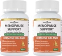 Menopause Supplements for Women Menopause Probiotics Relief,Vitamin D3 & B6,Supports Hot Flashes, Night Sweats, Bloating & Gut Health with Black Cohosh, Collagen | 180 Veggie Caps