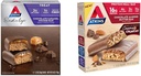 Atkins Endulge Ciocolata Caramel Mousse Bar, Desert Favorite, 1g Zahăr, High in Fiber, 5 Conte & Ciocolata Almond Unt Proteina Bar, Keto Friendly, 5 Conte
