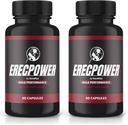 (2 ambalaj) Capsule Erecpower, Pastillas Erecpower pentru bărbați, Erecpower Supliment de performanță masculin, Formularea avansată pentru a sprijini stilul de viață activ al bărbaților, Recenzii Erec Pastillas putere (120 capsule)