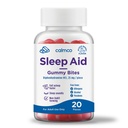CalmCo Adult Ajutor de somn Gummy Bites - non-Habit Formarea de suport de somn cu 25mg Difenhidramină, Easy-to-Chew noapte Ajutor de somn Gumries, Promovează mai bine somn, și se încadrează mai repede somn, 20 Conte