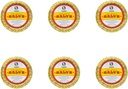 Rawleigh Antiseptic Salve Iconic Yellow Big Tin: 4.5 oz, Multi-Purpose Ointment Soothes Cuts, Vânătăi, Iritații, cu Turpentină, Fenol, Ulei de bumbac și Parafină, Formula originală - Pachet de 6