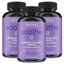 Soothe Hormone Echilibru pentru femei + Suport tiroidian pentru femei (3-Pack) 
