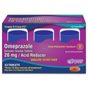 Omeprazol 20mg, 42 comprimate cu eliberare întârziată, Reductor de acid pentru arsuri frecvente la stomac, Medicină cu arsuri la stomac de 24 de ore, ajută la ameliorarea stomacului şi discomfortului pieptului (6 săptămâni de aprovizionare, 42, Conte)