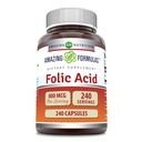Amazing Formulas Folic Acid (Vitamina B9) 800 Mcg Suplimentul 