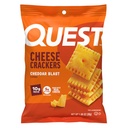 Quest Nutrition Cheese Crackers, Cheddar Blast, 10g Proteine, 5g Net Carbs, 1g Zahăr, Made with Real Cheese, 12 Packs (1,06 oz bags)