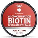 Balsam de barbă pentru bărbați și ceară de barbă condiționat - Made with Castor Oil Ingrediente naturale și organice - Hydrates & Thickens facial Hair Growth- 2 Once Tin (Vanilla)