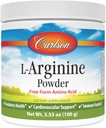 Carlson - L-Arginine Powder, Free-Form Amino Acid, Circulation Health, 3.53 oz (100 g)