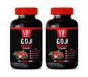 supliment antioxidant - GOJI BERRY COMPLEX - CU POMEGRANAT, REVERATROL, NONI, ACAI - Vitamina rodie e pentru piele - suplimente nutritive antioxidante - vitamine antioxidante - 2 Bot 120 Capsuri