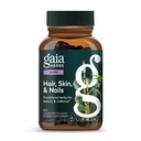 Gaia Herbs Hair, Skin & Nails - Supliment pentru a sprijini pielea sanatoasa, par & Nail Health* - Astaxanthin, Horsetail, Gotu Kola & Bredock - 60 Vegan lichid Fito-Capsule (30 Servings)