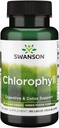 Swanson Clorofill - Green Foods Formula de susținere Procesul natural de curățare și deodorizare al organismului - Promovează suport de sănătate Gut - (90 capsule Veggie lichide, 50 mg fiecare)