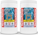 Yerba Prima Prebiotic Colon Care Formula, 20 oz pulbere (Pachet de 2) cu FOS - natural Psyllium Fiber, Magneziu, Seleniu - non-GMO, Gluten gratuit, Vegan supliment de zi cu zi - pentru bărbați și femei