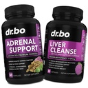 Suport suprarenal Cortizol & Ficat Curățați Suplimentul de detoxifiere - Adrenal Oboseală Suplimente pentru Cortizol Health - Ficat Gallbladder Care Formula Capsule & Natural Milk Dandelion Suplimente