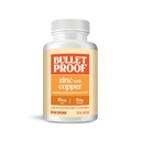 Zinc antiglonț cu capsule de cupru, 120 Conte, Minerale și Supliment antioxidant pentru Imunitate și Mood
