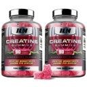 Labs fier Nutriție Creatină Monohidrat (180 Gummy Bears) - 3600 mg Per Serving - Aroma de căpșuni - Creatură de înaltă rezistență pentru bărbați și femei (180 Vegan Gummies)
