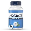 Rolaids Original Putere Antiacid, 96 Tablete masticabile, aroma de mentă, Original Putere Arsuri la stomac Relief