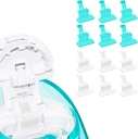 Fire Ant Silicon Saline Pads Refills Compatibil cu Nasal Care Navage, Reutilizabile Saline Pods Accesorii de înlocuire, Easy Operation (12 Pack - alb 6 + albastru 6)