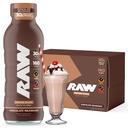 RAW gata de băut Proteine Shake, ciocolată - RDT proteine băuturi cu iarbă-Fed Whey proteine izolat pentru post-workout - Zero-Sugar & Gluten-gratuit masă de înlocuire băutură și mic dejun Shake, 12 Fl Oz