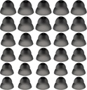 30 PC-uri Dome de ajutor auditiv Silicon de ajutor auditiv Domes de ajutor auditiv Putere medie Putere mici aproape urechi Sfaturi audiere directă mare putere pentru accesorii de sunet auditiv (negru)