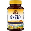 Vitalitown Vitamina D3 K2 Supliment, Vitamina D3 10000 UI Vitamina K2 (MK7) 200 mcg, 90 Softgels, Non-GMO, No Gluten & Soy, for Bone, Teeth, Immune & Heart Health
