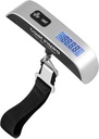 Travel inspira Bagage Scale, Portable Digital Hanging Bagage Scale for Travel, Scala de greutate valiza cu vopsea din cauciuc, 110 Lire, Baterie inclus