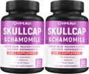 Capsule cu capac de craniu, musetel, balsam de lămâie și mai mult - 120 capsule pentru 4 luni de aprovizionare (pachet de 2)