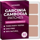 MONIER Garcinia Cambogia Patches (Pachetul de 60) - 100% Patch natural pentru femei și bărbați - cu B12 & Potasiu - Energie, Focus & Suport corp - Formula îmbunătățită