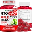 Keto ACV Gummies Pierderea in greutate avansata - Sugar Free ACV Keto Gummies - Gummy Supliment pentru femei si barbati - Detox - Cidru de mere Vinegar - Apple Flavor