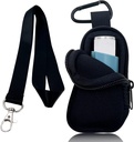 Holder Neoprene Travel case for Astm Inhaler, Handy Mini Bag for Inhaler for All Ages, Inhaler Neincluded (Black)