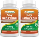 Cele mai bune Naturale Soy Isoflavones 750 mg 120 capsule (120 de capsule)